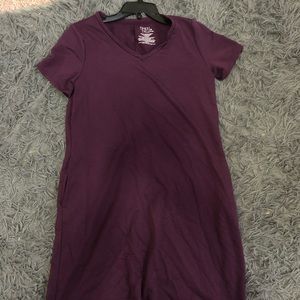 Purple T-Shirt dress